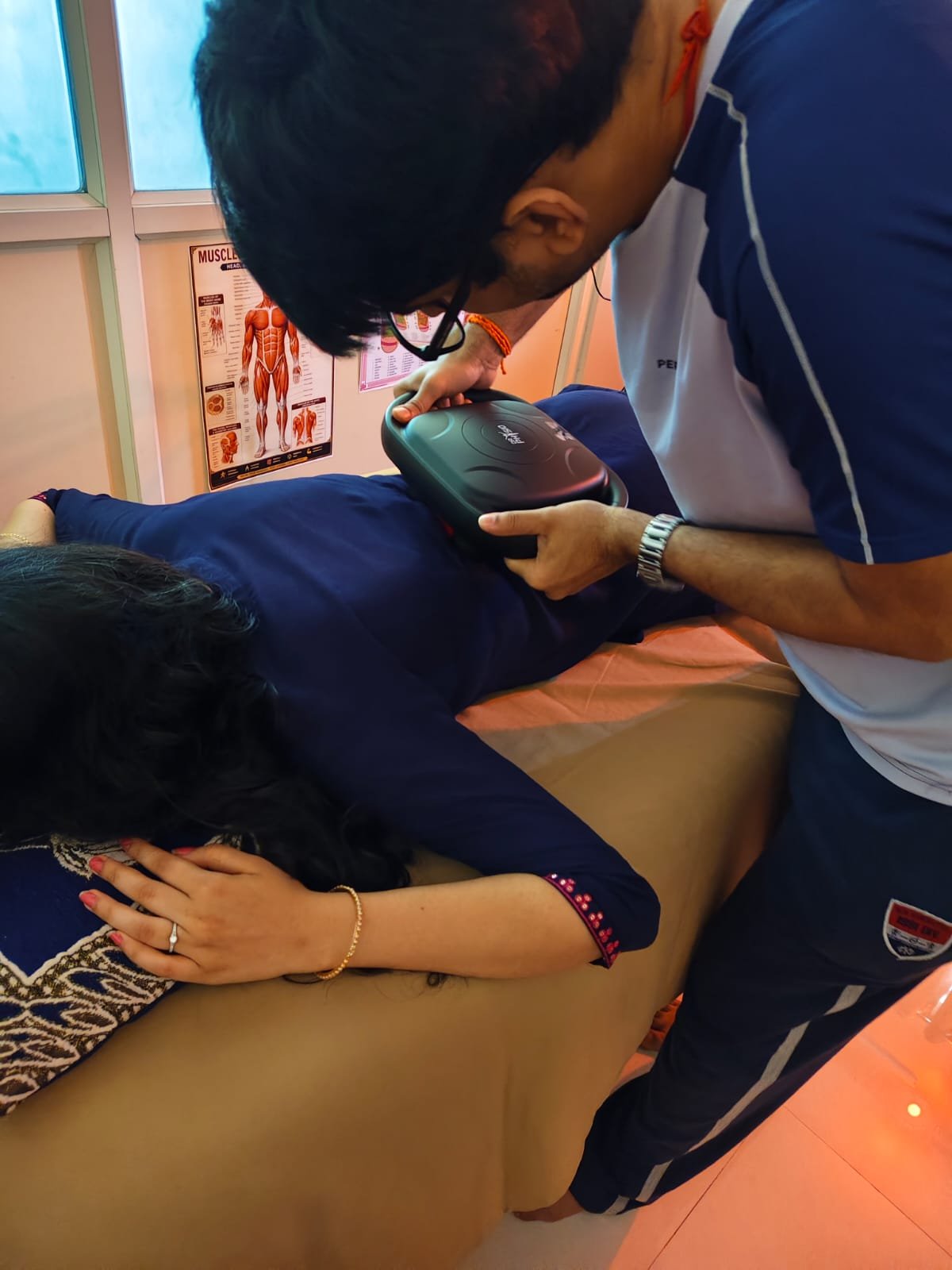Infrared and heat therapy bed session